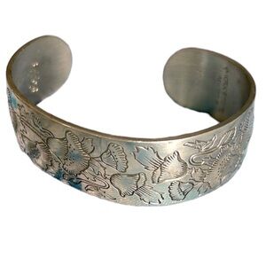 Pewter Vintage “Poppy” bracelet by Kirk Stieff